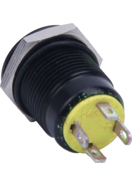 12V 2A 9,5 mm LED Metal Kapaklı Anlık Güç Düğmesi Anahtarı, Sarı (Yurt Dışından) fiyatları