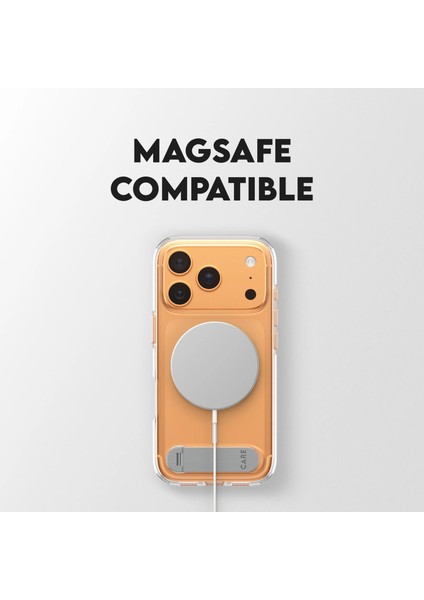 Panzerglass By Care iPhone 17 Pro Max Kickstand Standlı Magsafe Kılıf Şeffaf