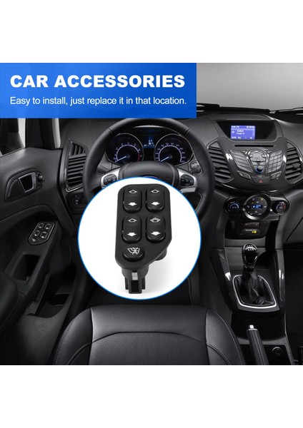 Ford Ranger Fiesta Ecosport 2004-2008 Için Pencere Anahtarı 7S6514529AA (Yurt Dışından) fırsatları