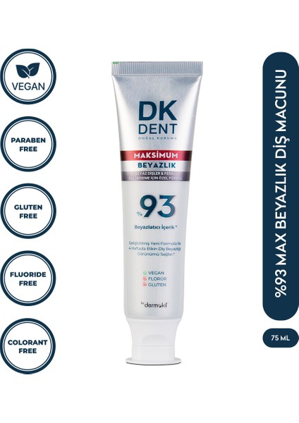 %93 Maximum Beyazlık Diş Macunu 75 ml