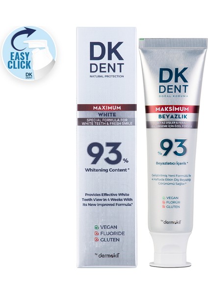 %93 Maximum Beyazlık Diş Macunu 75 ml indirimleri