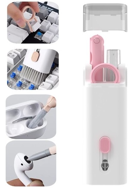 Çok Fonksiyonlu 7 Parça Airpods Klavye Ekran Kulaklık Temizleme Kiti (5250)