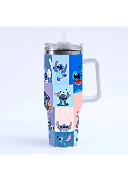 Dikiş 40OZ Melek Miniso Tumbler Sıcak Içecekler Su Şişesi Isı Koruma Paslanmaz Çelik Termal Kupa Baskılı Seyahat Kurı Kupa Kapasite: 40OZ/RENK: A3 (Yurt Dışından)