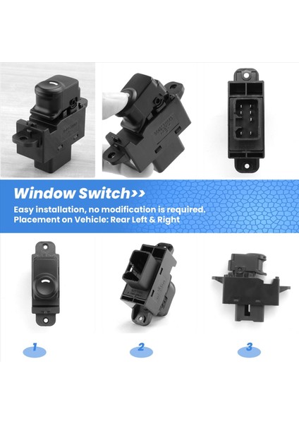 Accent Solarıs 2011-2017 Için Araç Arka Cam Anahtarı Sol Sağ (Yurt Dışından) indirimleri