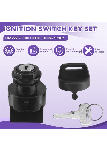 Polaris Rzr 570 6 Pın 4 Pozisyonlu Kontak Anahtarı Kilidi Anahtar Seti (Yurt Dışından) fırsatları