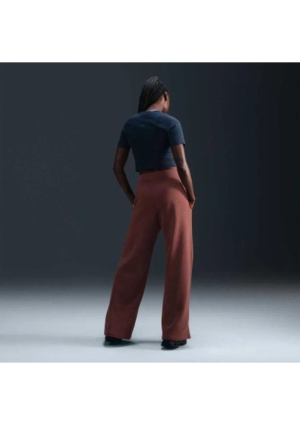 Phoenix Fleece Hr Logo Pant Wide Kadın Eşofman Altı - Polarlı Yüksek Belli Geniş Paça - FV7684-634