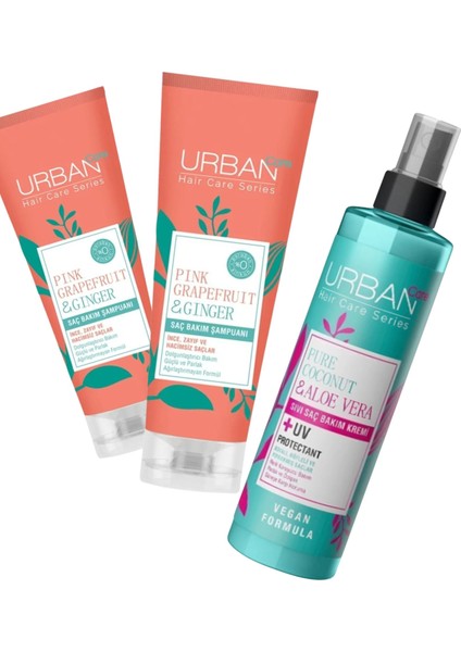 Pink Greyfurt Şampuan 250ML x 2 + Sıvı Saç Kremi Coconut 200 ml fiyatları