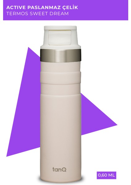 Ömür Boyu Garantili Active Plus Paslanmaz Çelik Termos Sweet Dreams 0.60 Lt- (20 Oz)