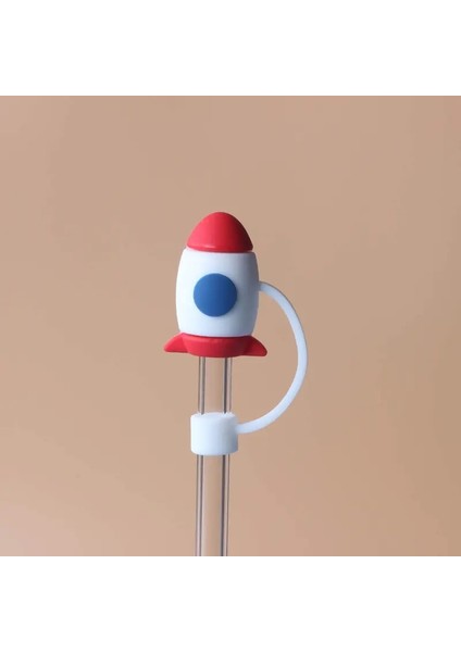 Sevimli Straw Topper Kawaii Silikon Saman Tumplar Için Kapak Kapakları Içme Saman Kapağı 7 8mm Su Şişesi Kupa Aksesuarları 1 Pc Renk: Beyaz B (Yurt Dışından)