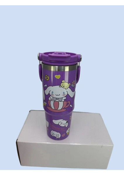 Sevimli Karikatür 900ML Yalıtımlı Kupa Anime Büyük Kapasite Araba Kupası 304 Paslanmaz Çelik Vakum Kahve Kupası Kapasite: 801-900ML/RENK: 5 (Yurt Dışından)