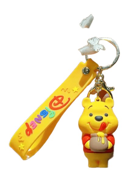 Karikatür Disney Sevimli Pooh Ayı Piglet Eeyore Anahtarlık Araba Bebek Çanta Çocuklar için Güzel Anahtarlık Hediye Arkadaşlar Aksesuarlar Anahtar TutucuRenk:QKC0310 (Yurt Dışından)