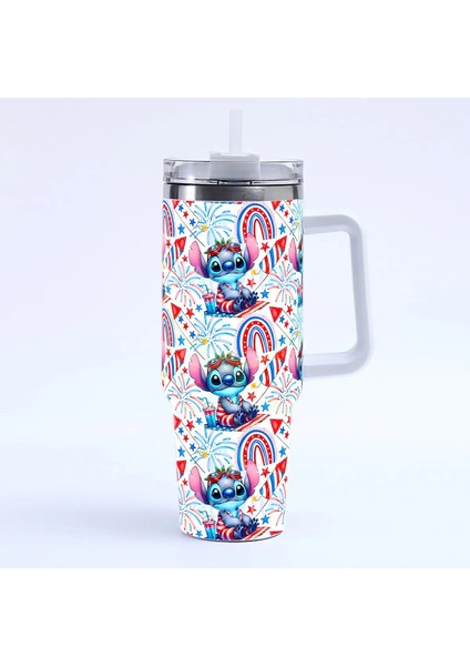 Dikiş 40OZ Melek Miniso Tumbler Sıcak Içecekler Su Şişesi Isı Koruma Paslanmaz Çelik Termal Kupa Baskılı Seyahat Kupa Kupası Kapasite: 40 Oz/renk: A4 (Yurt Dışından)