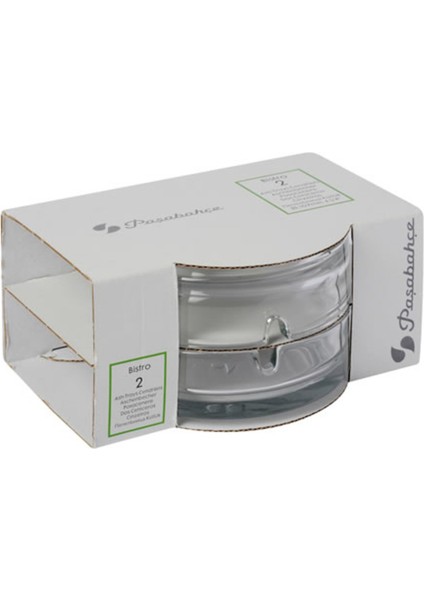 Bistro Şeffaf Küllük 2'li 2 Adet