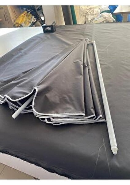 10 Telli Bahçe Balkon Plaj Şemsiyesi 2 Metre Yükseklik Bükülebilir Tasarım