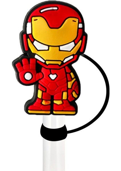 Sıcak Satışlar Marvel The Avengers Süper Kahraman Saman Kapağı Kapağı Içecek Saman Tapası Yeniden Kullanılabilir Sıçrama Kanıt Içme Kupası Saman Saman Accessoriecolor: 14 (Yurt Dışından)