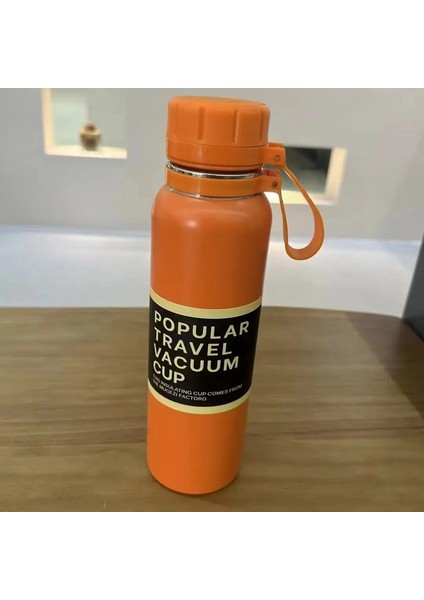 Büyük Kapasiteli Paslanmaz Çelik Sling Termos Kupası Açık Mekan Taşınabilir Vakum Sporları Su Isıtıcı Uzay Tenceresi Sınır Kısacası Kapasitesi: 1200/RENK: Sarı (Yurt Dışından)