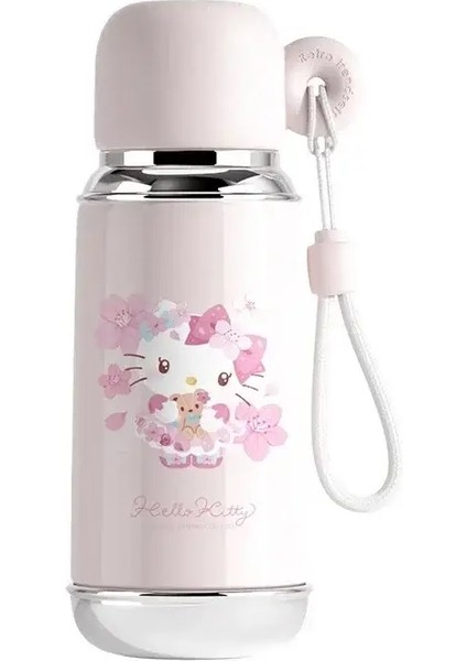 Sanrio 470ML Termos Kupası Paslanmaz Çelik Taşınabilir Kuromi/cinnamoroll/handlecapacity ile Hello Kitty Yalıtımlı Su Şişesi: 470ML/RENK: Pembe Kitty (Yurt Dışından)