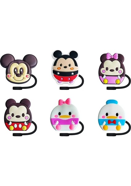 Seri 10MM Saman Kapak Kapağı Silikon Saman Saman Sıçrama Kanıtı Içme Kupası Saman Kapak Aksesuarları Takılar Akıcılık Hediye Renk: 6PCS-10MM (Yurt Dışından)