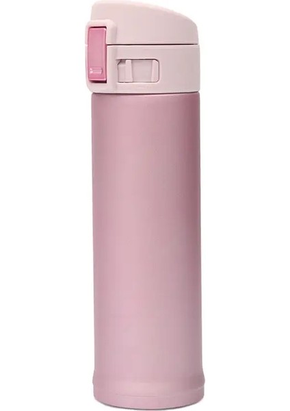 Moda 500ML Paslanmaz Çelik Yalıtımlı Kupa Kahve Çayı Termal Su Şişesi Termokup Seyahat Şişesi Tumbler Kapasite: 500ML/RENK: Pembe (Yurt Dışından)