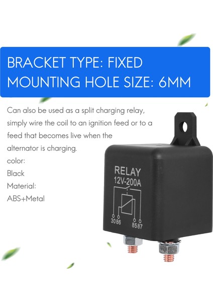 12V 200A Normalde Açık 4 Pinli Röle (Yurt Dışından) fiyatları