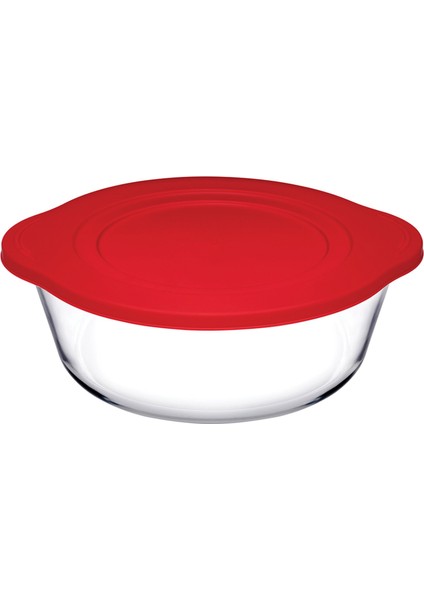 Borcam Kırmızı Kapaklı Tencere 840 cc 2 Adet