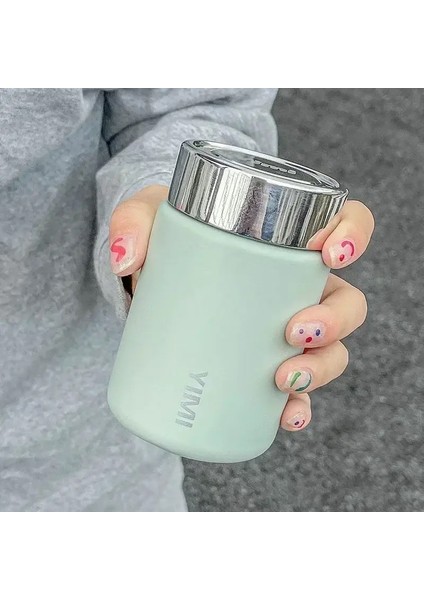 230ML Mini Paslanmaz Çelik 316 Termos Kupa Moda Taşınabilir Cep Vakum Şişesi Kahve Çayı Termal Su Şişesi Tumbler Kapasite: 230ML/RENK: Yeşil (Yurt Dışından)