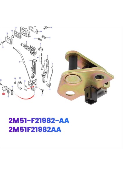 Araba Kapısı Kilidi Karşı Plaka Mandal Aktüatörü 2M51-F21982-AA (Yurt Dışından) fırsatları