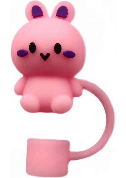 10MM Sevimli Silikon Saman 3D Yay Saman Kapağı Sızdıran Kişme Tumbler Kupası Için Yeniden Kullanılabilir Toz Geçirmez Dökülme Koşullu Fiş Renk: S3 (Yurt Dışından)