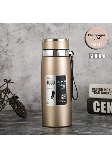 316 Paslanmaz Çelik Termos Kupası Dış Mekan Taşınabilir Çay Ayırma Kupası Araç Seyahat 1000ML Büyük Kapasiteli Çay Far Kapasitesi: 800ML/RENK: B (Yurt Dışından)