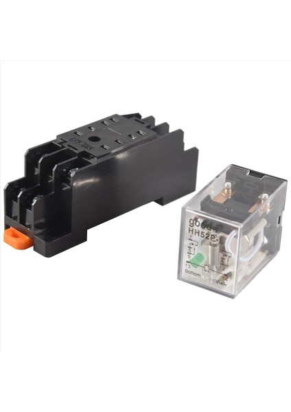 DYF08A Tabanlı HH52P Elektromanyetik Güç Rölesi, Siyah+ Şeffaf Mavi (Yurt Dışından)