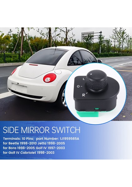 Ayna Kontrol Anahtarı - 1998 1999 Golf 2002-2005 Jetta ve 98-10 (Yurt Dışından) fırsatları