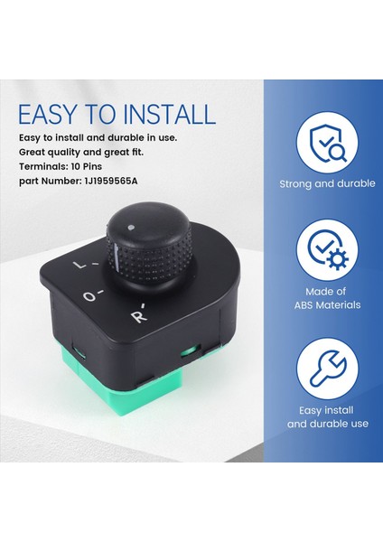 Ayna Kontrol Anahtarı - 1998 1999 Golf 2002-2005 Jetta ve 98-10 (Yurt Dışından) indirimleri