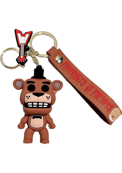 AnimeCartoon Oyun Aksiyon Figürü FNAF Freddy'nin Fazbear Ayı Bebek Modeli Oyuncak Hediye İçin Beş Gece Freddy Anahtarlık Renk:3 (Yurt Dışından)