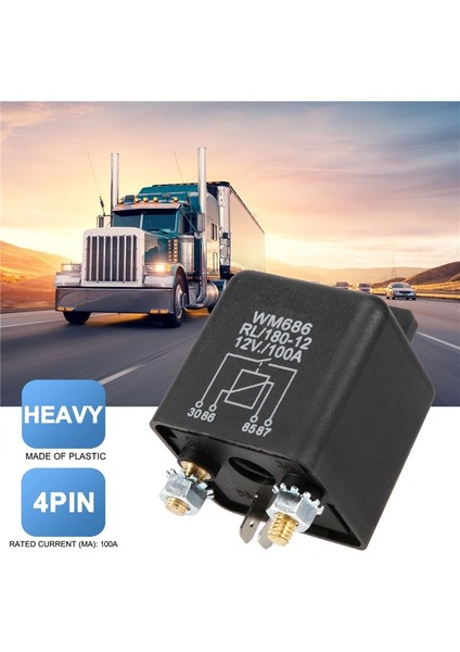 12V 100AMP 4-Pin Ağır Hizmet Tipi Açma/kapama Anahtarı Bölünmüş Şarj Rölesi Siyah (Yurt Dışından) indirimleri