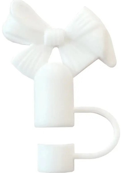 1/6/9pcs 10MM Sevimli Silikon Saman 3D Yay Saman Kapağı Sızdıran Saman Saman Saman Tumbler Kupa Yeniden Kullanılabilir Toz Geçirmez Dökülme Geçirmez Plugcolor: S5 (Yurt Dışından)