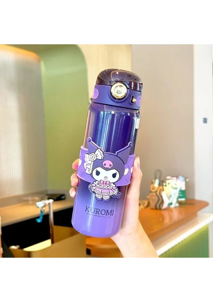 Karikatür Termos Kupası 316 Paslanmaz Çelik Kızlar Büyük Kapasiteli Saman Kupası Okulu Özel Su Kupa Varlık: 500ML/RENK: 2 (Yurt Dışından)