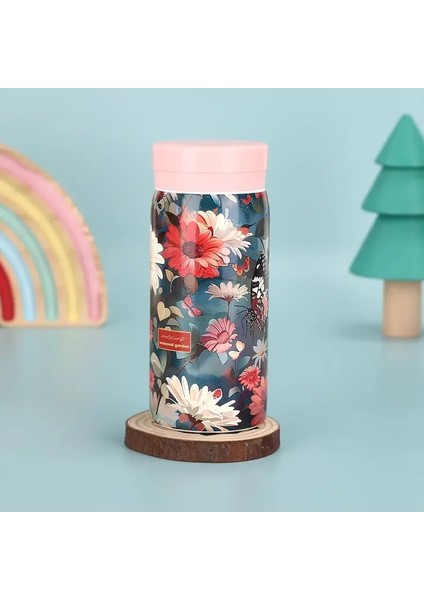 200ML Küçük Taşınabilir 304 -Staınslest Çelik Seyahat Içecek Su Şişesi Mini Termos Şişe Termosları Kahve Vakum Şenlikleri Cupcapacity: 200ML/RENK: Stil (Yurt Dışından)