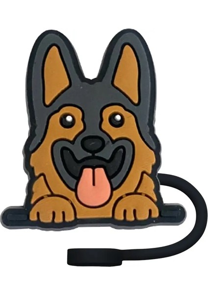 1-5pcs Kawaii Hayvanlar Köpek Saman Kapağı 10MM Içecek Saman Fişi Yeniden Kullanılabilir Sıçrama Geçirmez Içme Fincan Aksesuarları Ev Parti Hediyesi: 1PCS-10MM (Yurt Dışından)