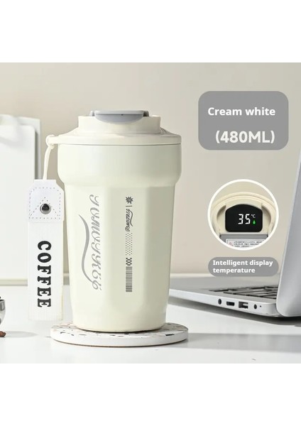 480ML Kahve Kupa 316 Paslanmaz Çelik Vakum Şişesi Soğuk ve Isı Termal Kupa Yalıtımlı Kupa Tulumbil Seyahat Suyu Bottlecaity: 480ML/RENK: Siyah (Yurt Dışından)