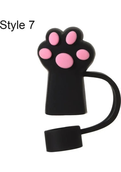 1 Adet Yeniden Kullanılabilir Yaratıcı Silikon Saman Saman Fiş Sıçrama Geçirmez Içme Toz Kapağı Saman Ipuçları Kapak Içecek Eşyası Mutfak Aracı Aksesuarları Renk: Stil 7 (Yurt Dışından)