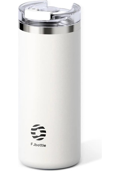 Feiji 16/20OZ Paslanmaz Çelik Kahve Tumbler Termos Kupası Taşınabilir Seyahat Kupa Kahve Kahve Kahve Kahve Fincan: 473ML/RENK: Beyaz (Yurt Dışından)