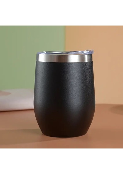 350ML Yumurta Kabuğu Şarap Camı Paslanmaz Çelik Termos Şişe Bira Kurı Bira Izoleli Kahve Kupası Seyahat Tumkercapity: 350ML/RENK: Koyu Mavi (Yurt Dışından)