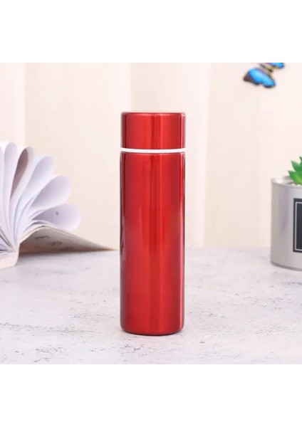 130ML Taşınabilir Cep Termos Kupası Paslanmaz Çelik Mini Açık Kamp Su Şişesi Yalıtımlı Termos Şişesi Su Çay Kahve Kupası Renk: Kırmızı (Yurt Dışından)