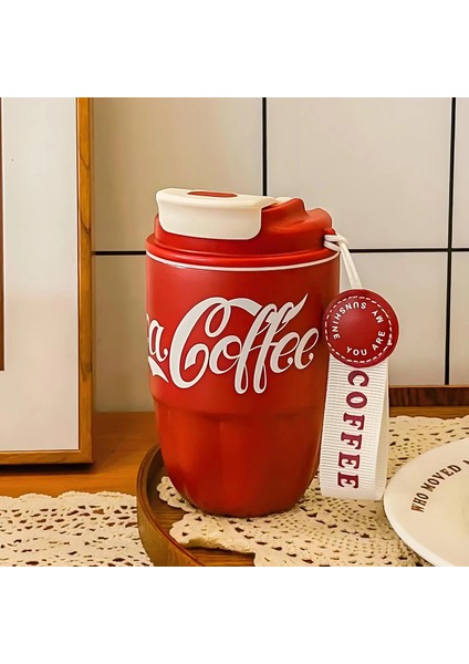 Kahve Kupası Buz Amerikan Paslanmaz Çelik Çift Katmanlı Vakum Termos Kupası Yüksek Değer Taşınabilir Araç Su Kupa Cupcapacity: 320ML/RENK: Kırmızı (Yurt Dışından)