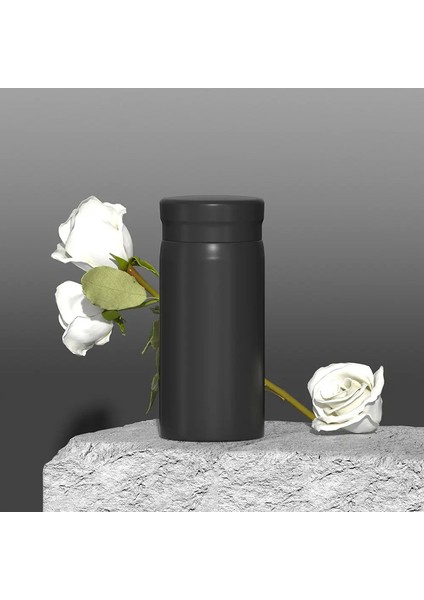 200ML 300ML Mini Yalıtımlı Kupa Paslanmaz Çelik Kahve Termal Kupa 316 Sıcak ve Soğuk Çocuklar Okulu Kupa: 200ML/RENK: Siyah (Yurt Dışından)