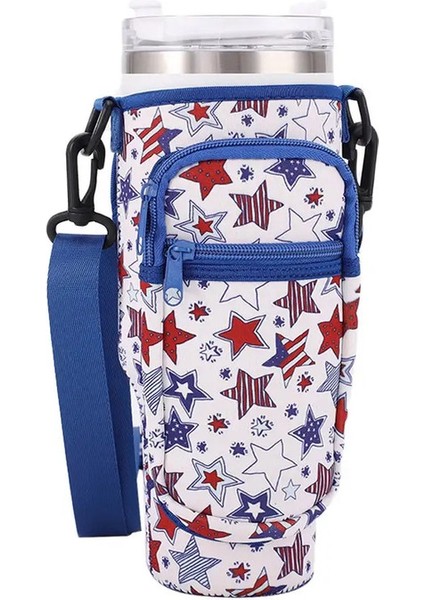 Omuz Askısı Su Şişesi Tutucu Kese Ayarlanabilir Çok Cepler Su Dağı Torbaları 40 Oz Fincan Için Telefon Cepli Kaymaz Renk: 5 (Yurt Dışından)