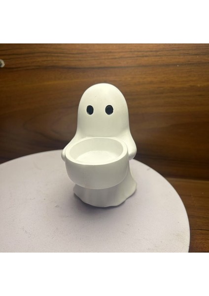Hayalet şeklinde okuma gece lambası, yaratıcı ev masaüstü dekorasyonu, reçine el sanatları, küçük süs. (Yurt Dışından)