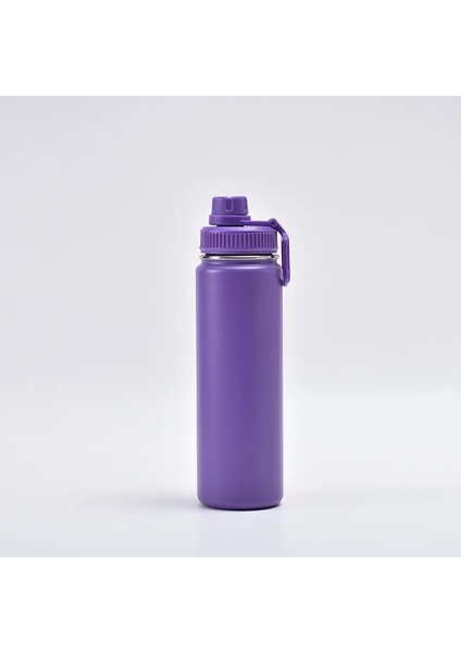 Paslanmaz Çelik Vakum Termos Kupası Yalıtımlı Su Kupası Spor Şişesi Su Şişesi Paslanmaz Çelik Taşınabilir Sızdır Dış Makinesi Kapasite: 750ML/RENK: Mor (Yurt Dışından)
