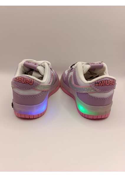 Labubu Işıklı Bağcıklı Kız Çocuk Spor Ayakkabı Sneaker fırsatları