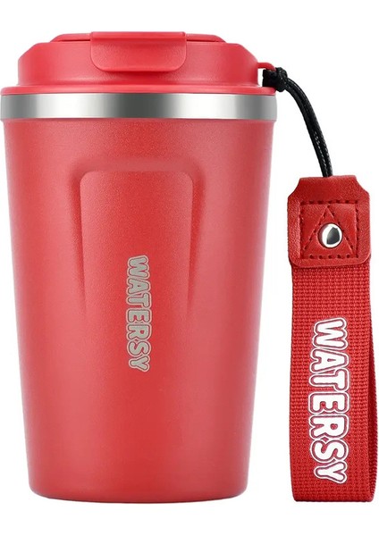 380ML Kahve Kupası Paslanmaz Çelik Termal Kupa Çift Duvar Vakum Yalıtımlı Su Şişesi Ofisi Ev Taşınabilir Seyahat Araba Mugcapacity: 301-400ML/RENK: Beyaz (Yurt Dışından)